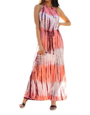 143 Story - Bamboo Coral Halter Dress