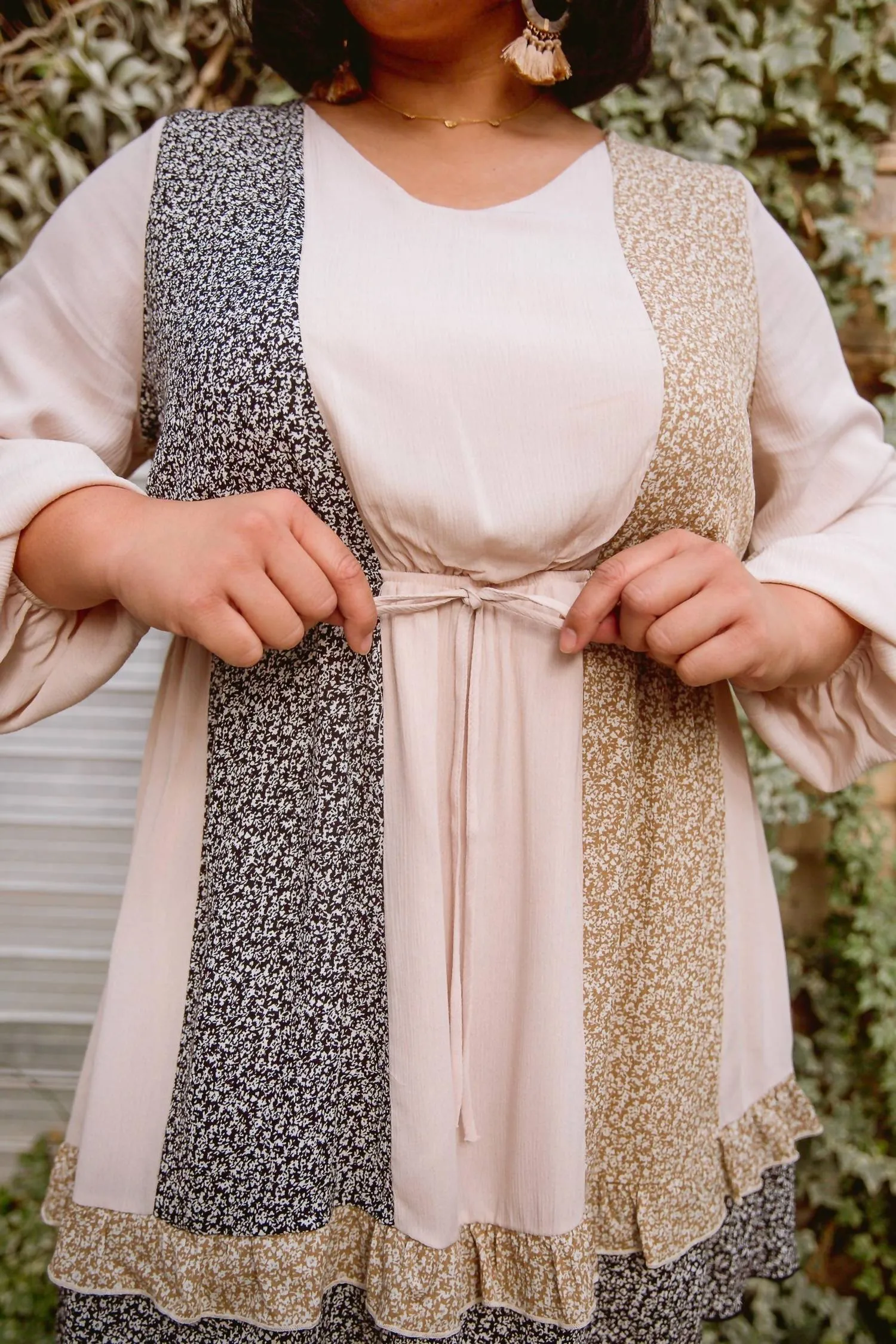 143 Story - Floral Cuts Dress