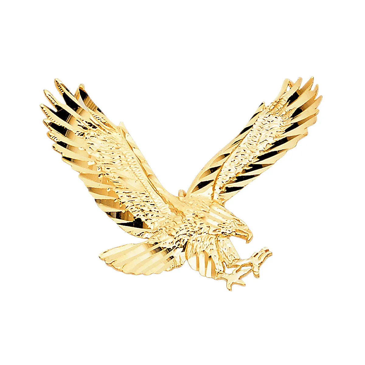 14K Yellow Gold Eagle Pendant