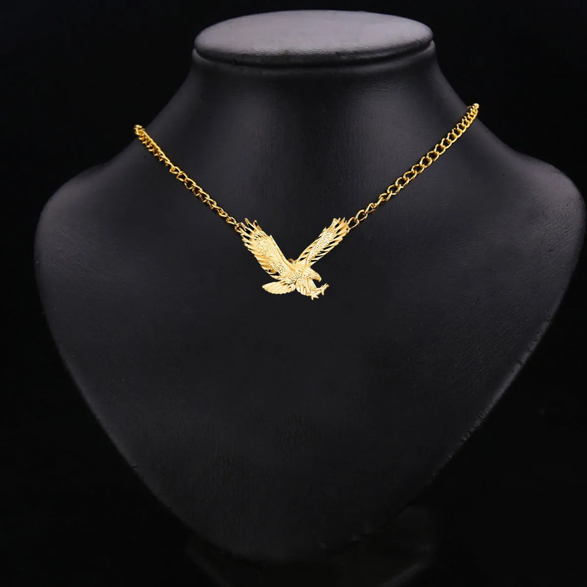 14K Yellow Gold Eagle Pendant