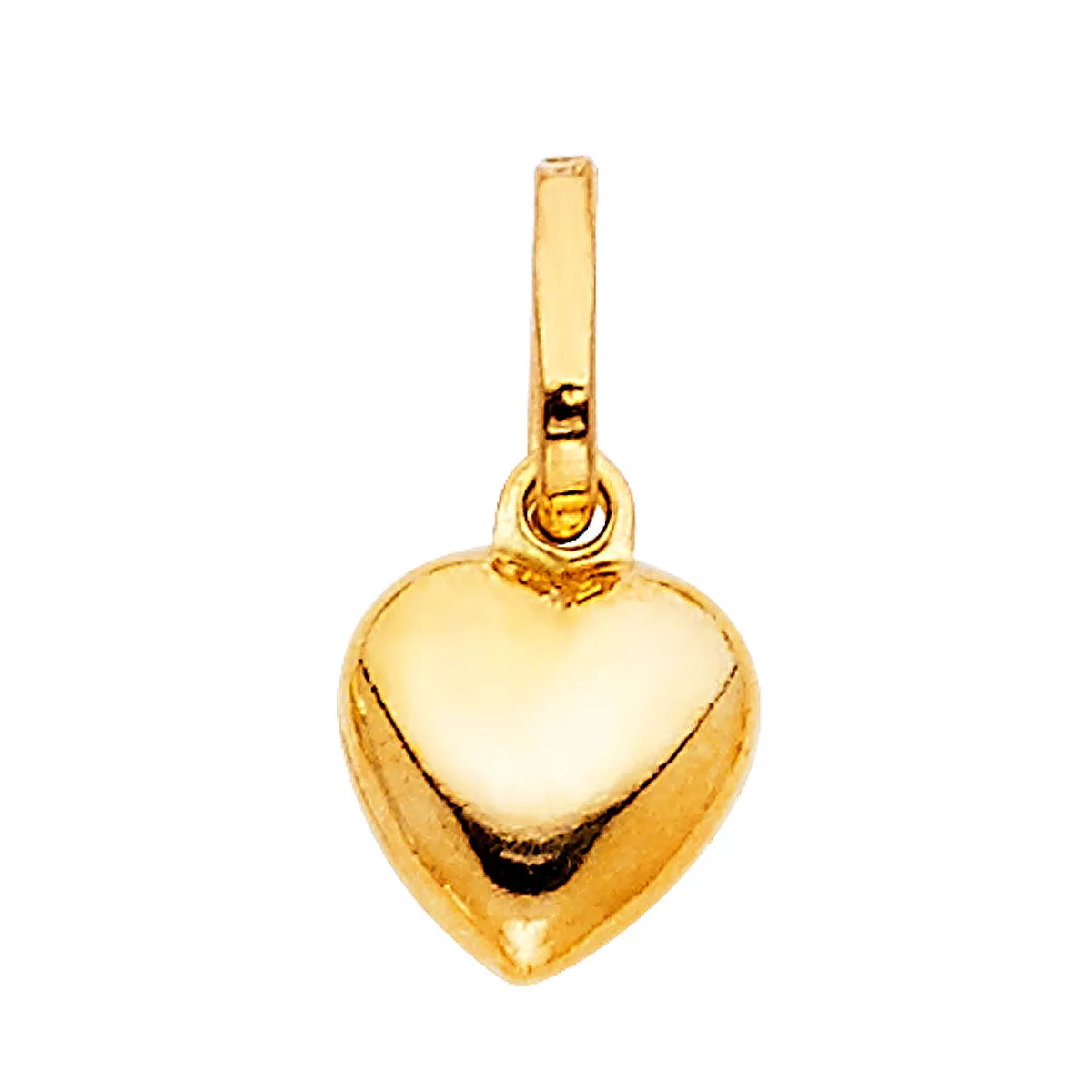 14K Yellow Gold Heart Pendant