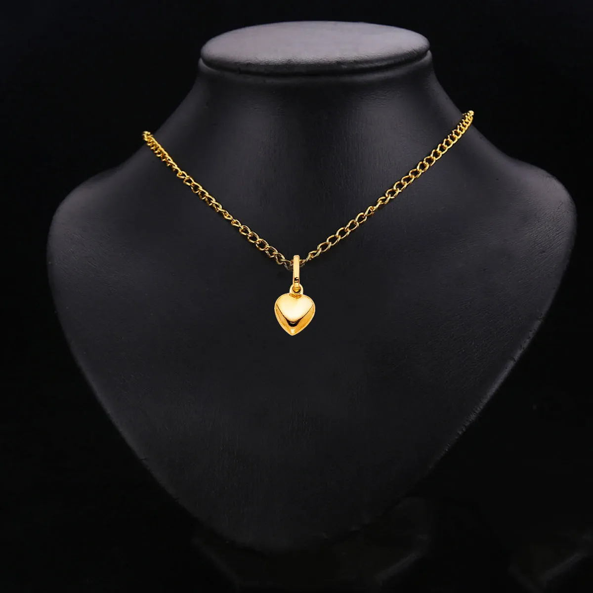 14K Yellow Gold Heart Pendant