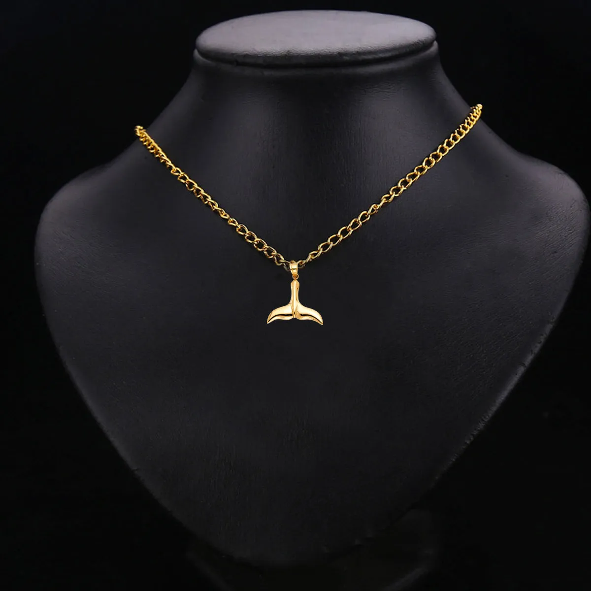 14K Yellow Gold Tail of Dolphin Pendant