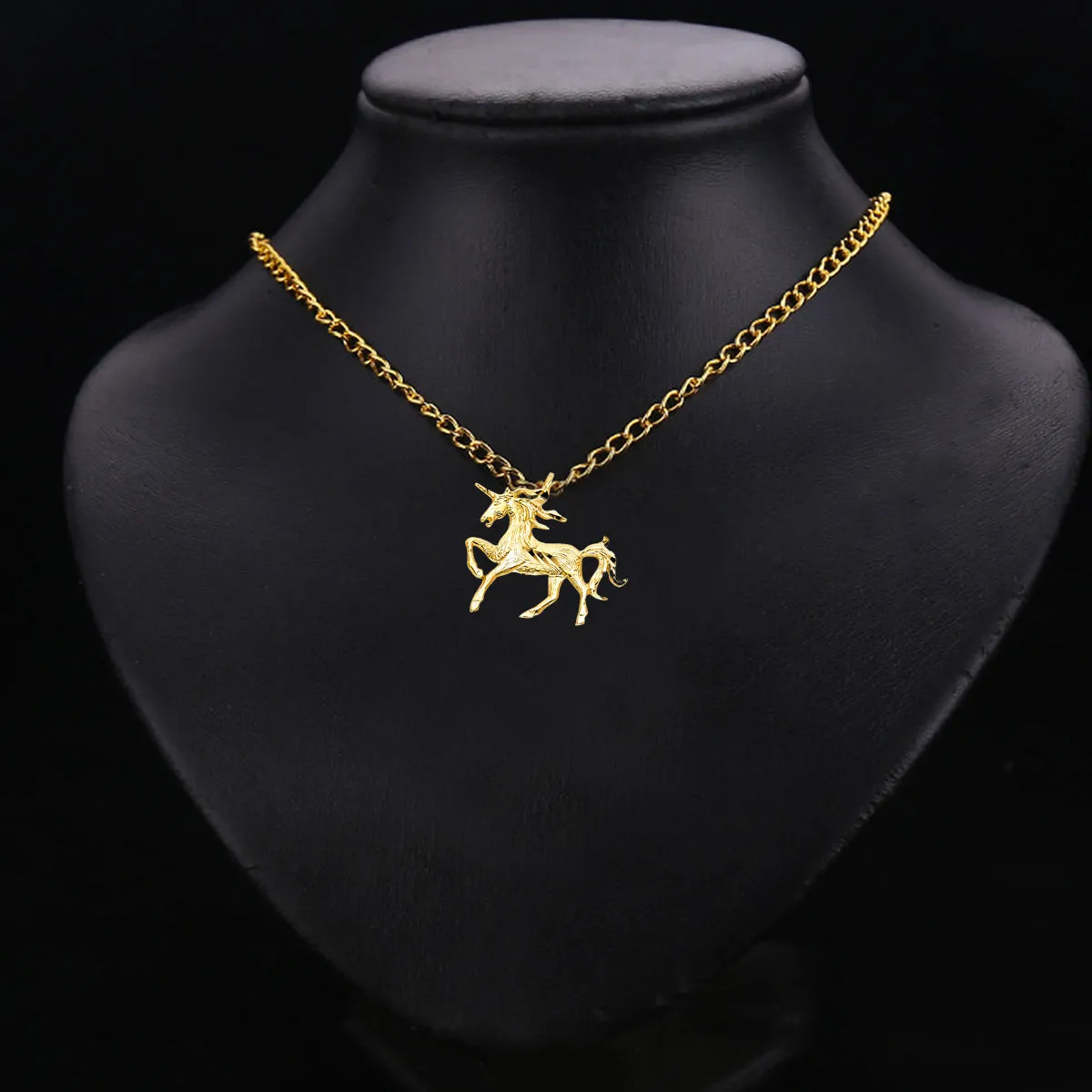 14K Yellow Gold Unicorn Pendant