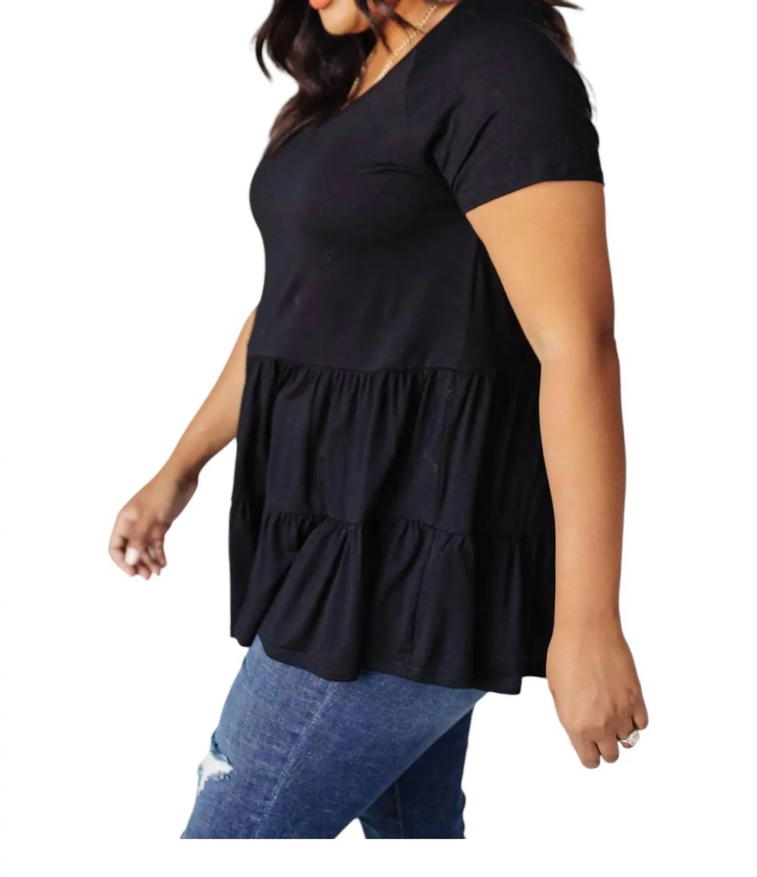 1Clique Co. - Rock Solid Babydoll Top Shirt