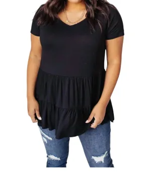 1Clique Co. - Rock Solid Babydoll Top Shirt