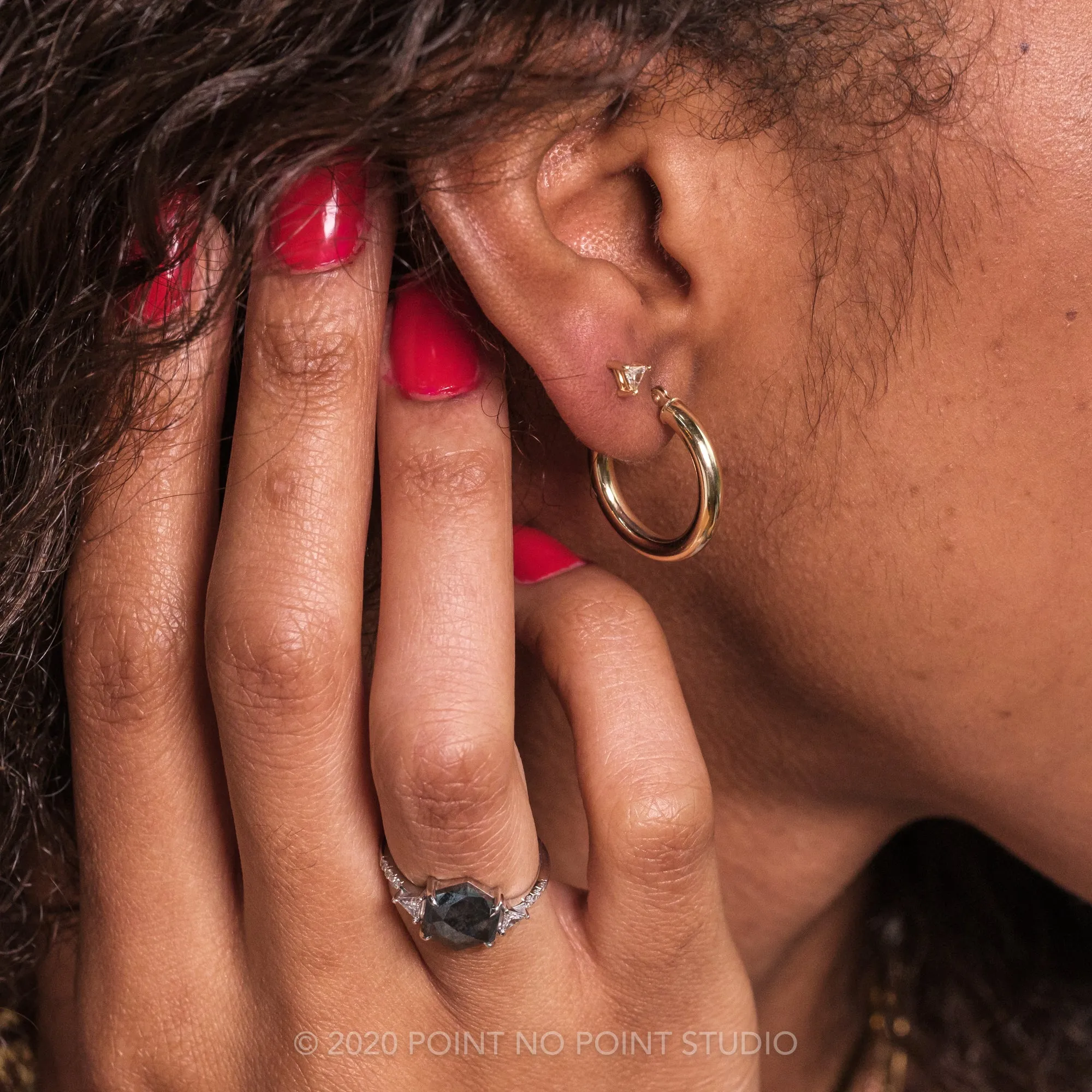 20mm Tube Hoop Earrings, 14k Yellow Gold