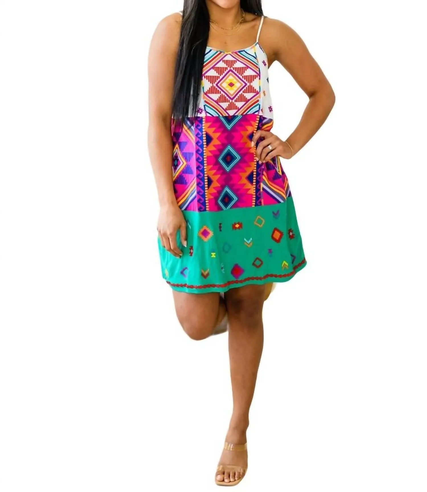 Andree By Unit - Camilla Tiered Embroidered Dress