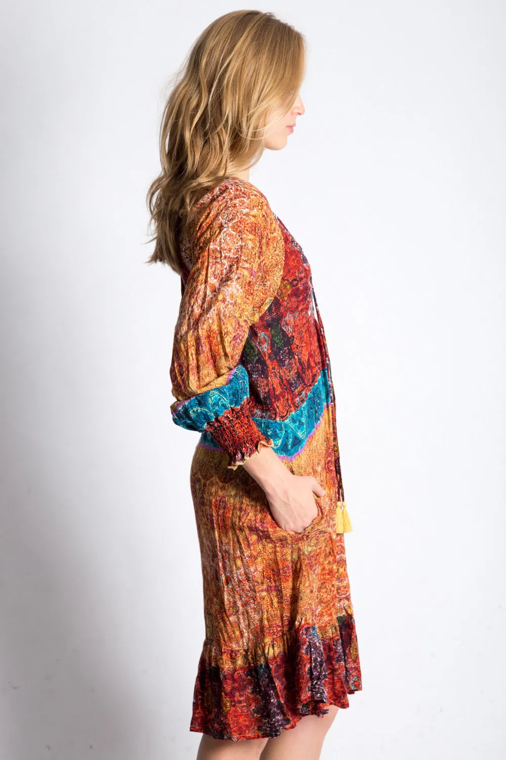 Bordeaux Dress in Clay - XS, S, L left