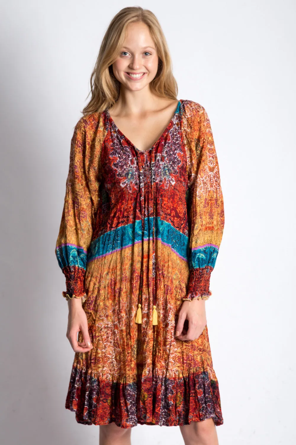 Bordeaux Dress in Clay - XS, S, L left
