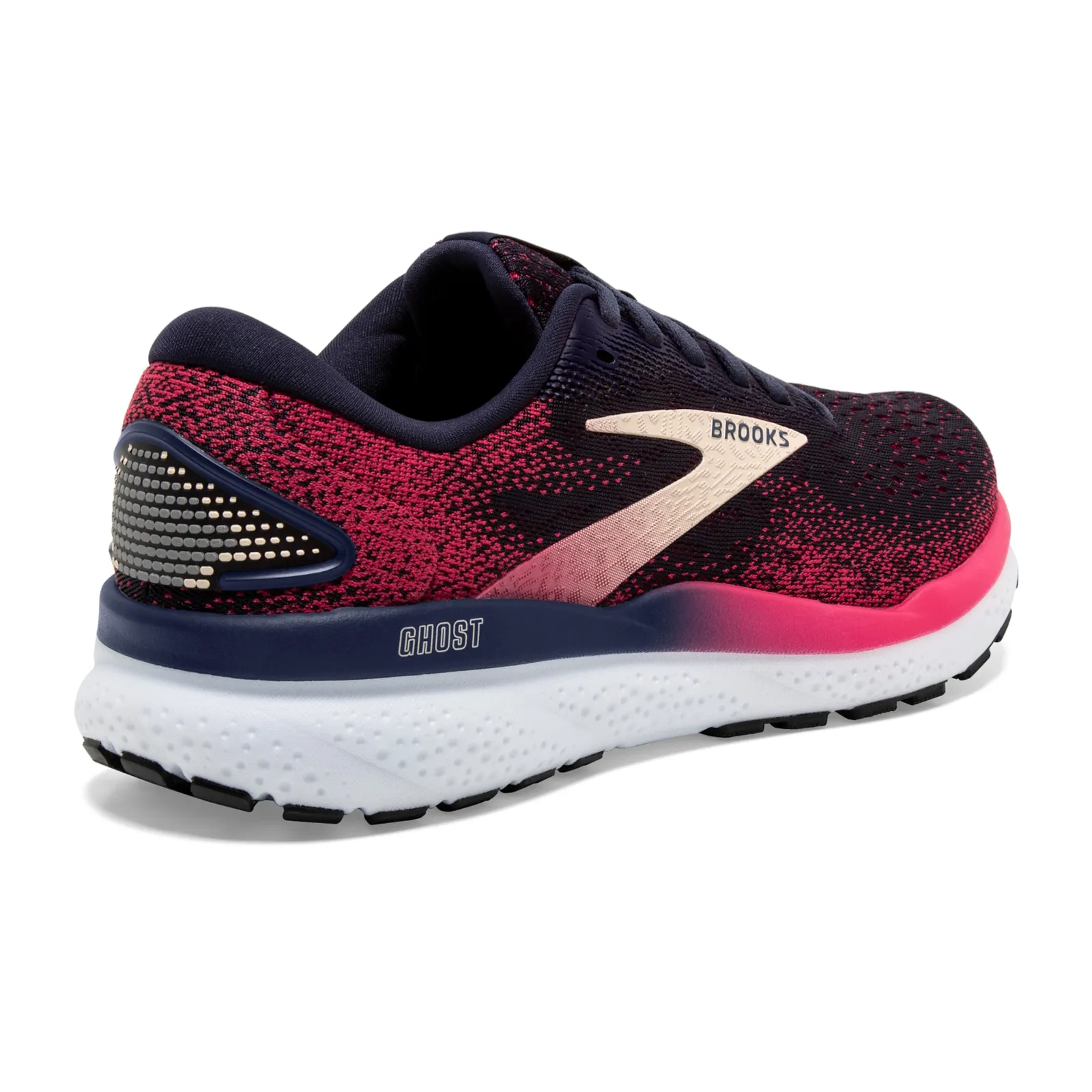 Brooks Ghost 16 Running Shoe (Women) - Peacoat/Raspberry/Apricot
