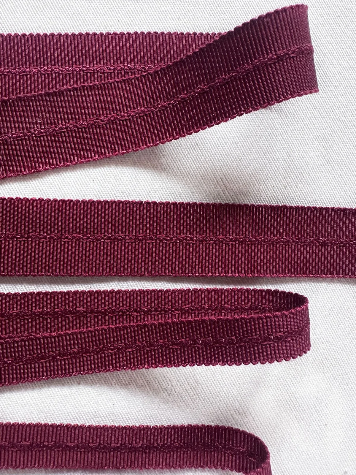 Burgundy Rayon Petersham Binder
