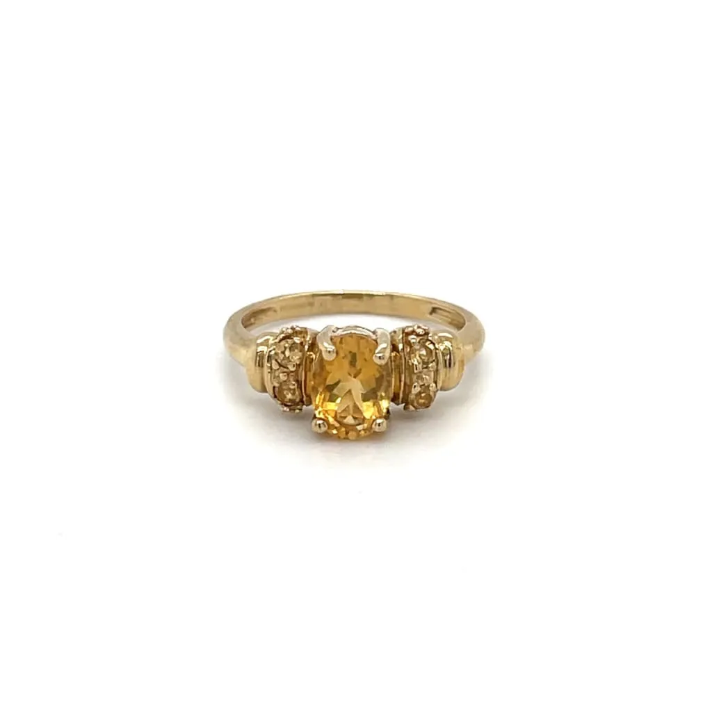 Estate Yellow Tourmaline Ring at Regard Jewelry in Austin, Texas