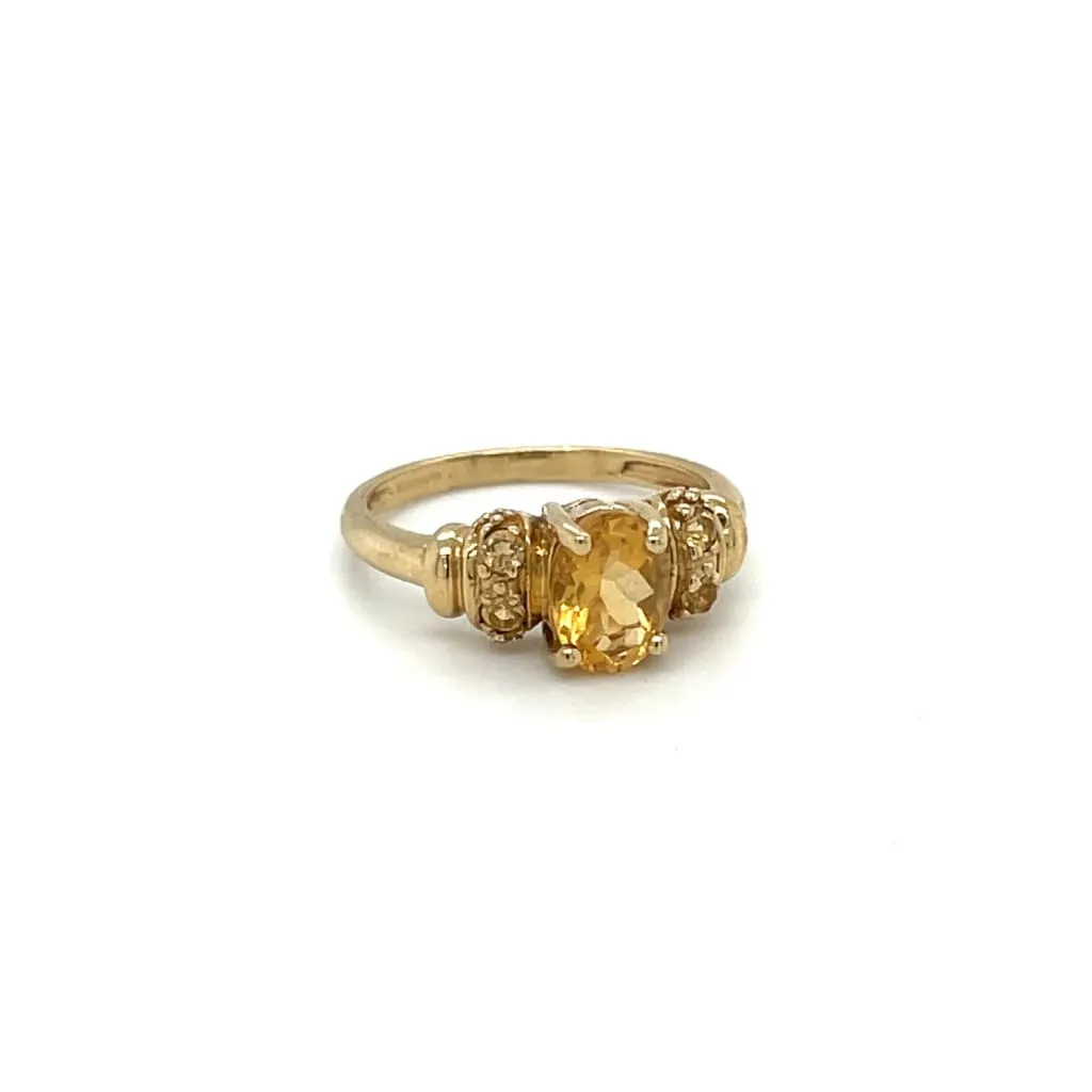 Estate Yellow Tourmaline Ring at Regard Jewelry in Austin, Texas