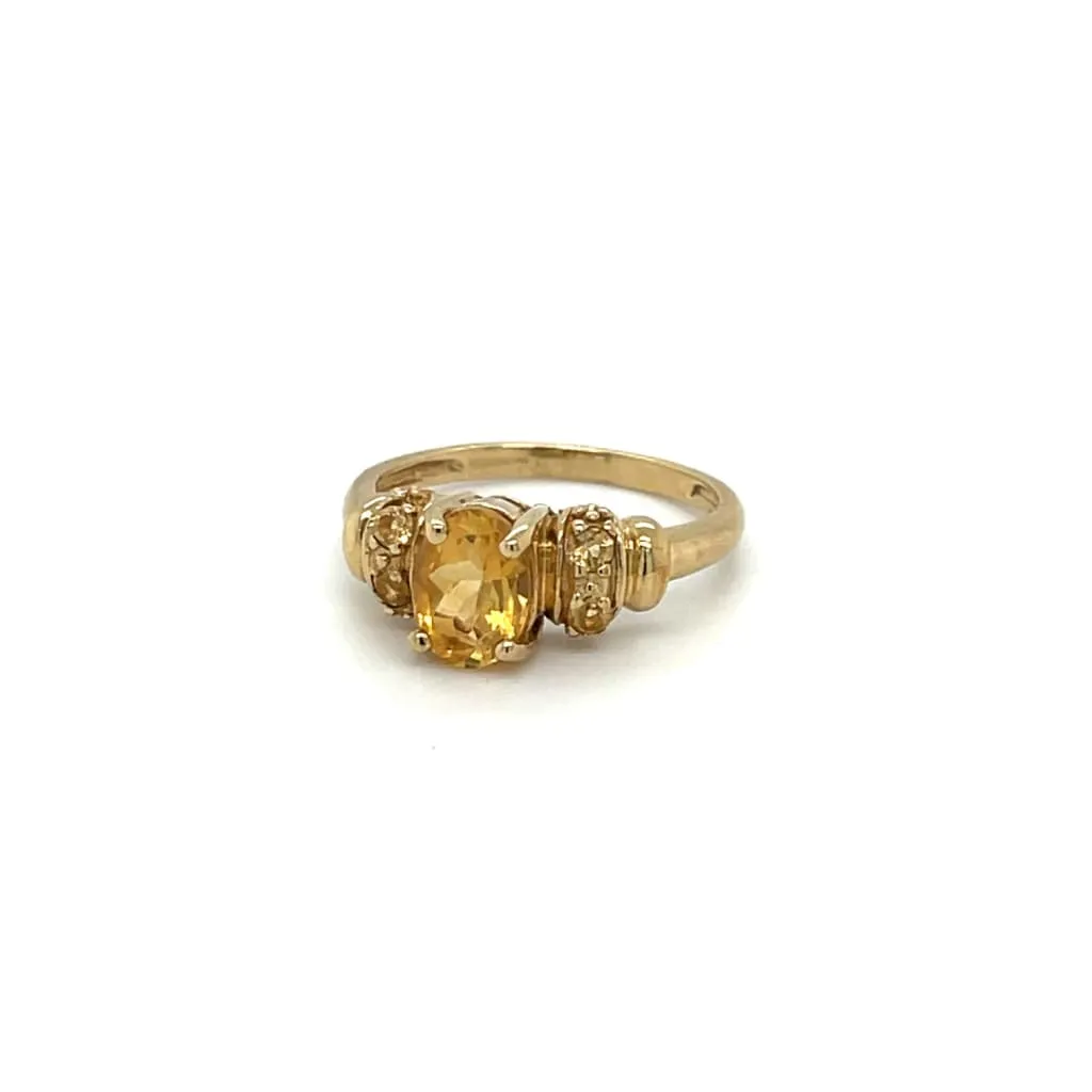 Estate Yellow Tourmaline Ring at Regard Jewelry in Austin, Texas