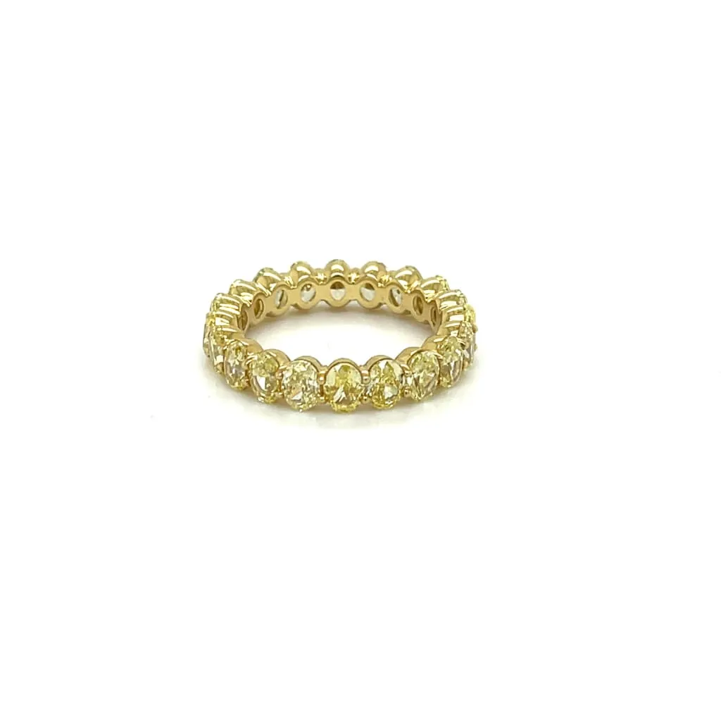 Fancy Intense Yellow Diamond Eternity Band at Regard Jewelry in Austin, Texas