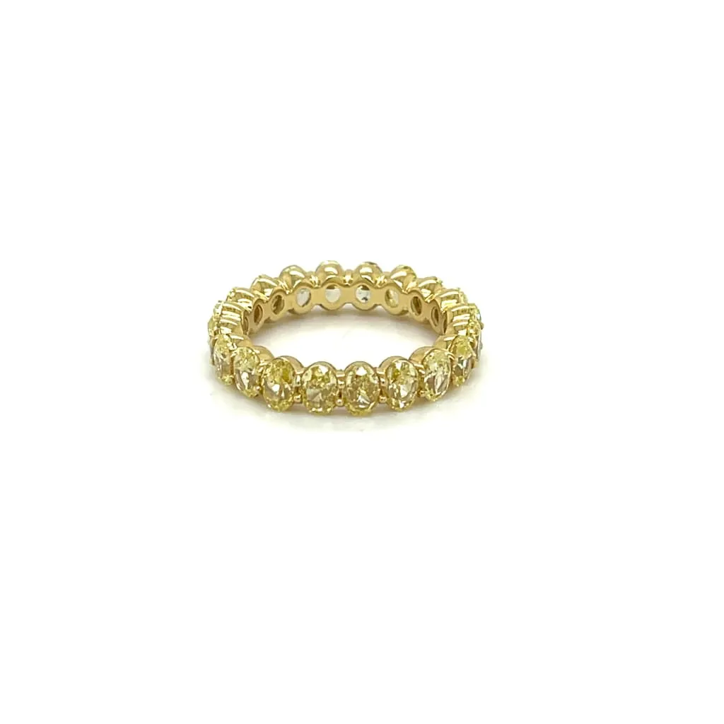 Fancy Intense Yellow Diamond Eternity Band at Regard Jewelry in Austin, Texas