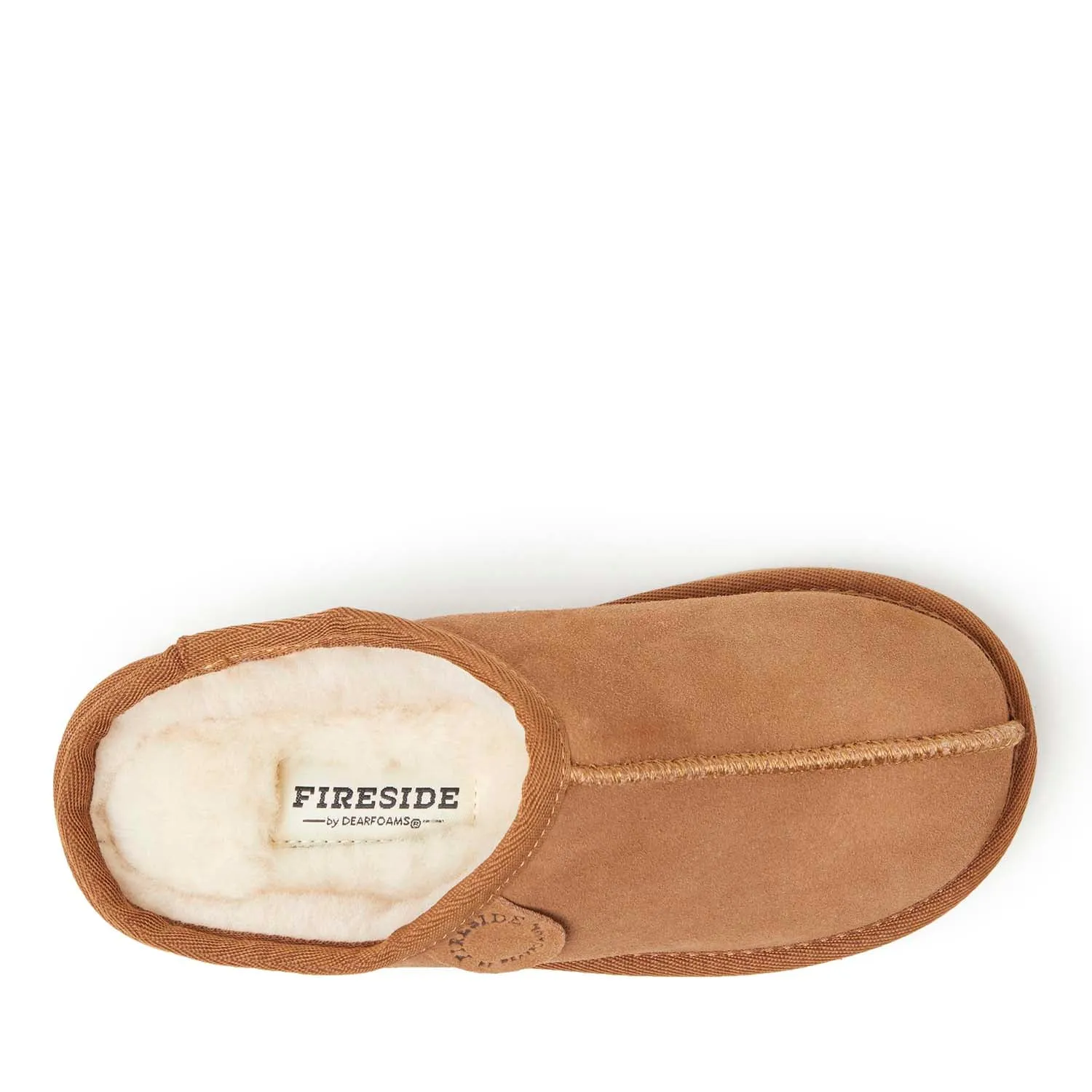 Fireside by Dearfoams Kids Dempsey Genuine Shearling Clog Slipper