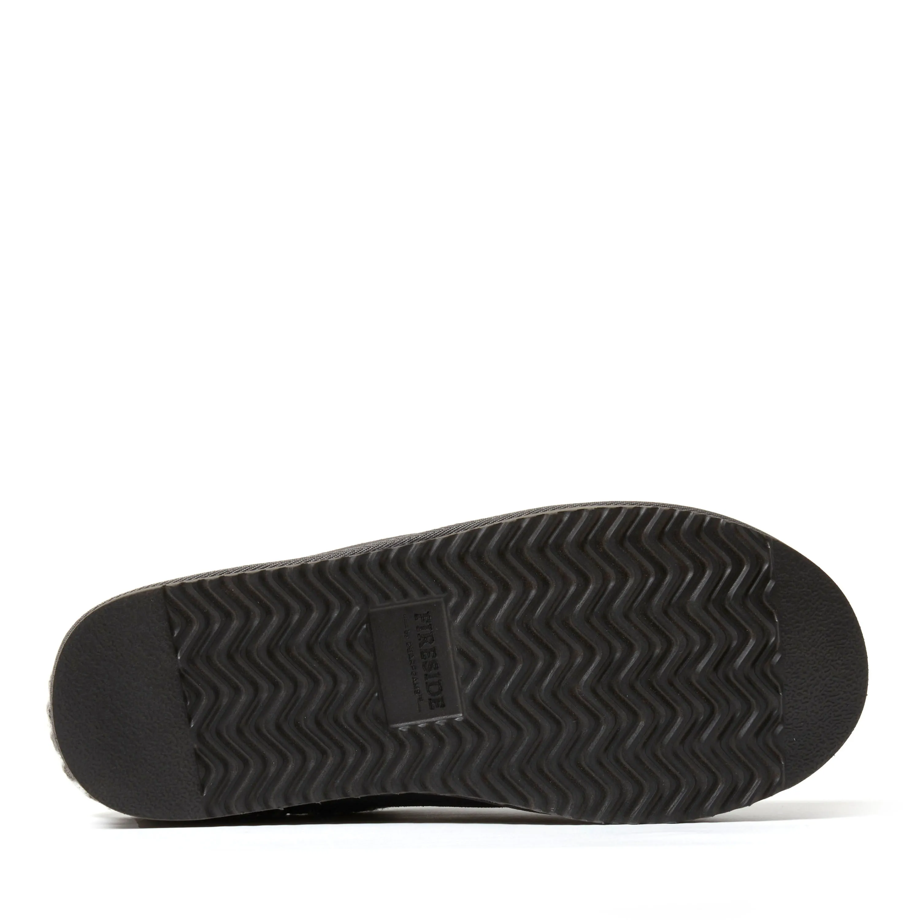 Fireside by Dearfoams Men's Grafton Genuine Shearling Clog Slipper with Taping