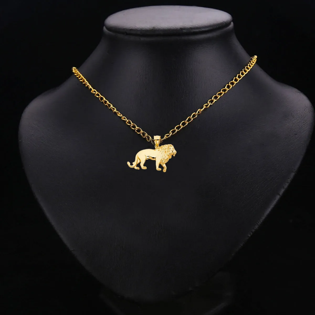 Gold 14K Yellow Gold Lion Pendant