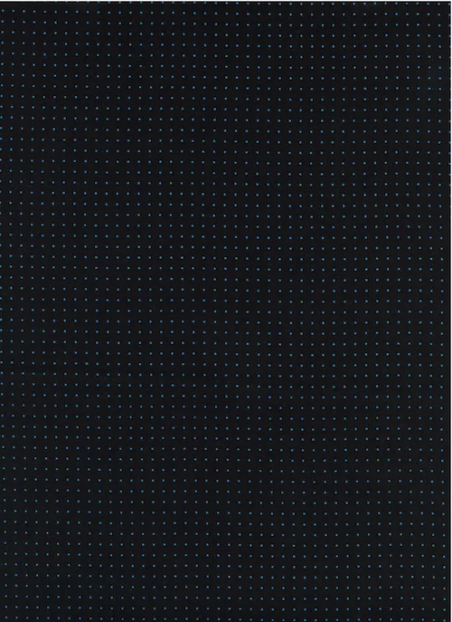 Kicks - Pin Dot - Black - Rayon  Lawn- $16.50/ Yard