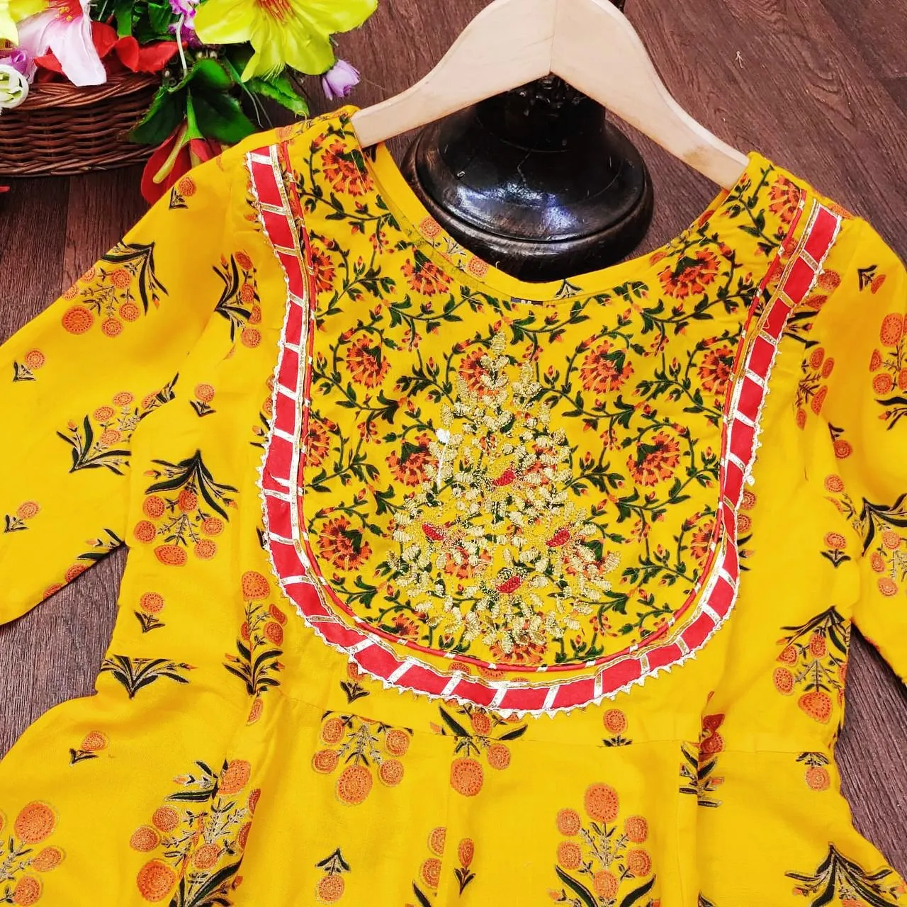 PURE RAYON ANARKALI KURTI
