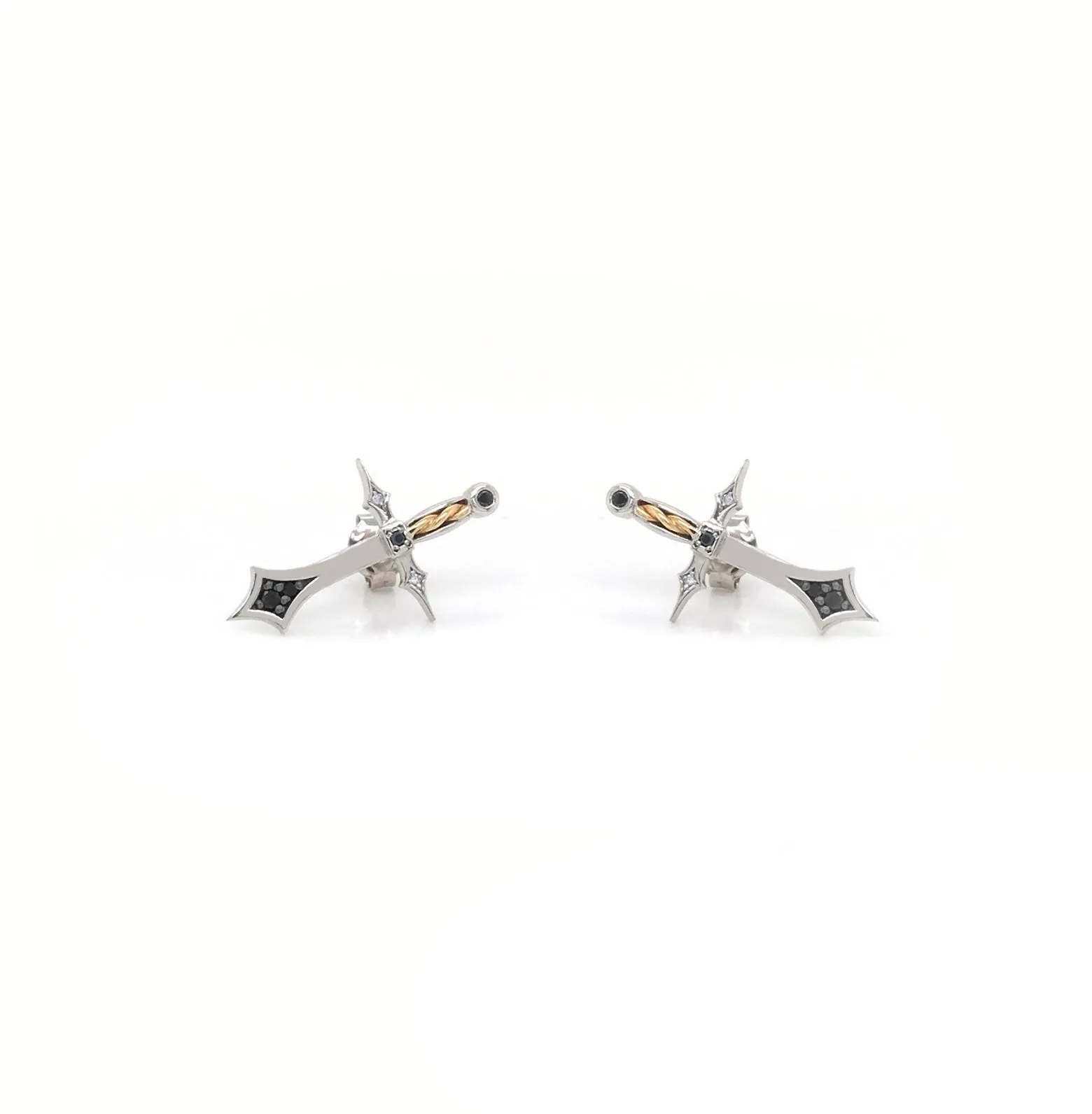 SAINT Black & White Diamonds Studs