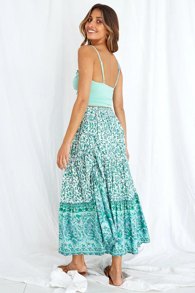 Sura Maxi Skirt Green