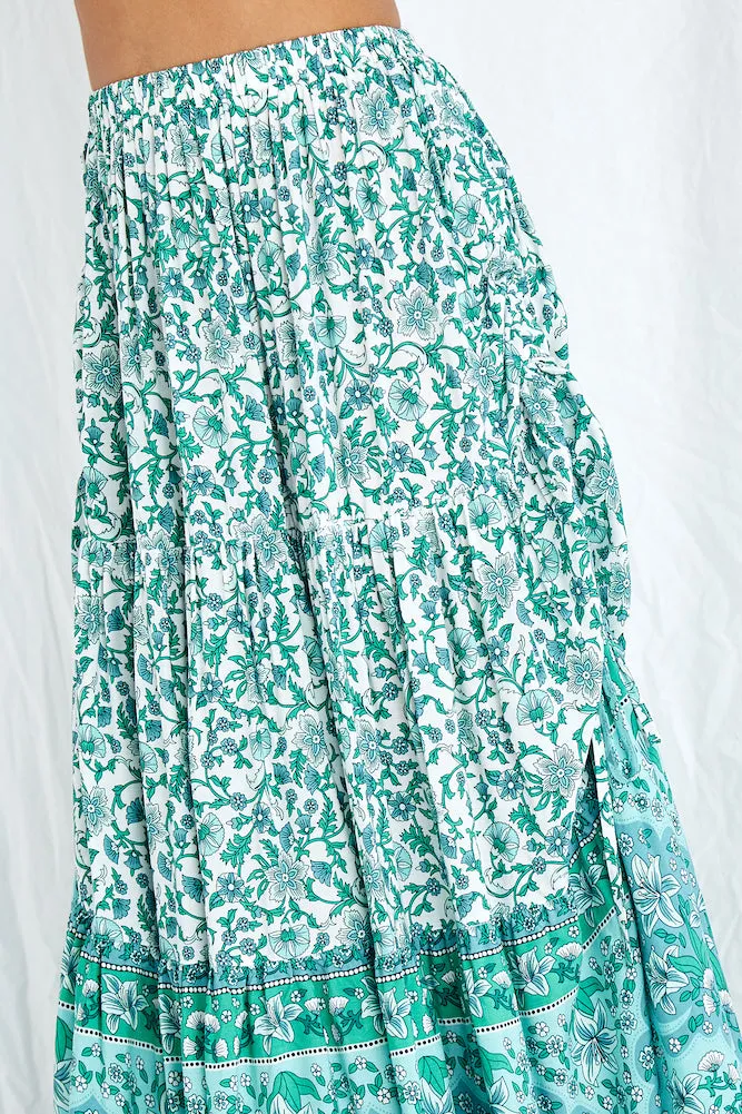 Sura Maxi Skirt Green